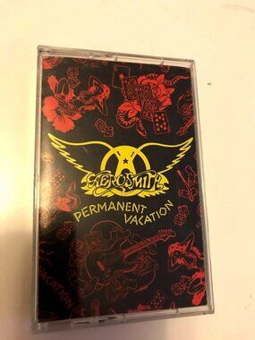 Aerosmith - Permanent Vacation 1987 Audio Cassette Tape